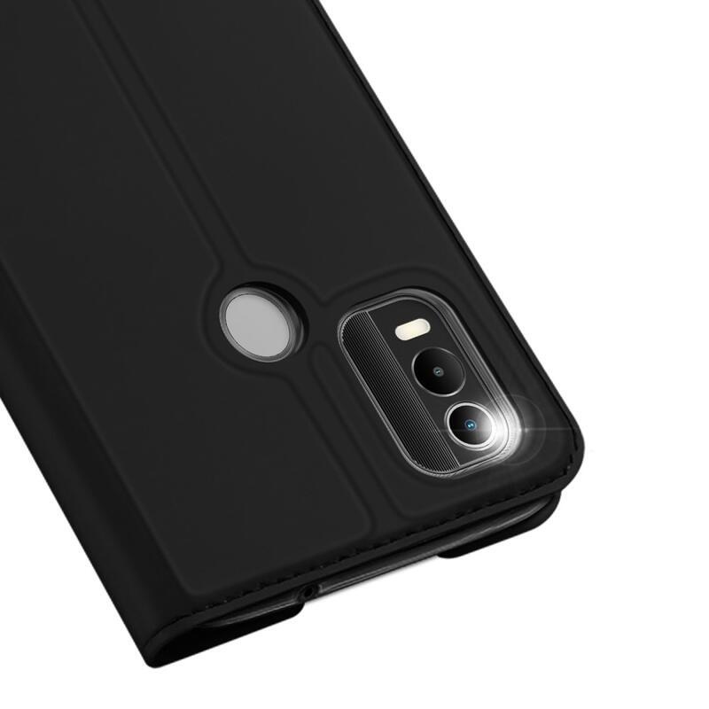 DUX stílusos mobiltelefon tok Nokia C21 Plus - fekete