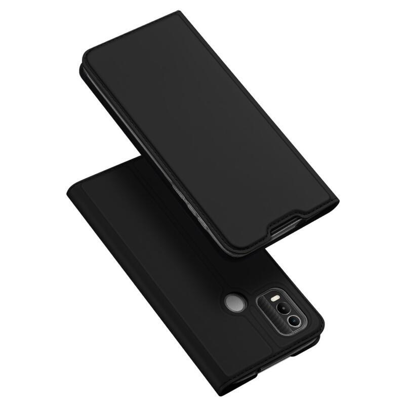 DUX stílusos mobiltelefon tok Nokia C21 Plus - fekete