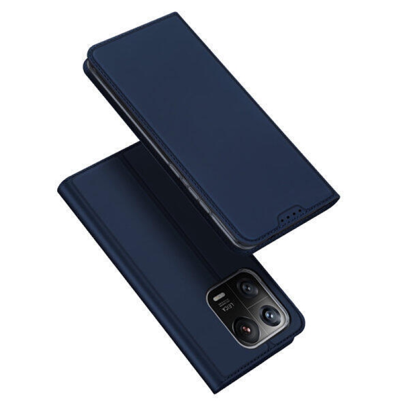 DUX stílusos mobiltáska Xiaomi 13 Pro - sötétkék