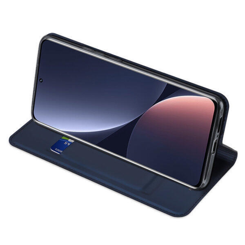 DUX stílusos mobiltáska Xiaomi 13 Pro - sötétkék