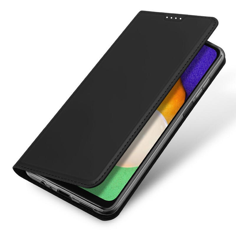 DUX stílusos tok Samsung Galaxy A14 4G/5G készülékhez - fekete