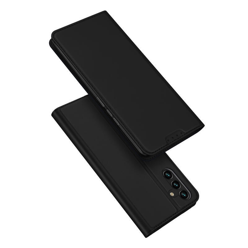 DUX stílusos tok Samsung Galaxy A14 4G/5G készülékhez - fekete