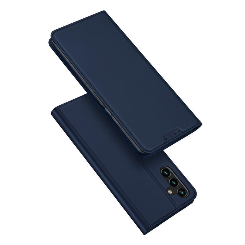 DUX stílusos tok Samsung Galaxy A14 4G/5G készülékhez - sötétkék