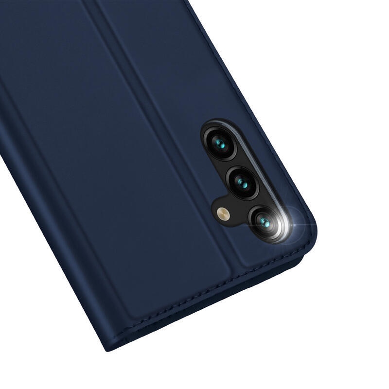 DUX stílusos tok Samsung Galaxy A14 4G/5G készülékhez - sötétkék