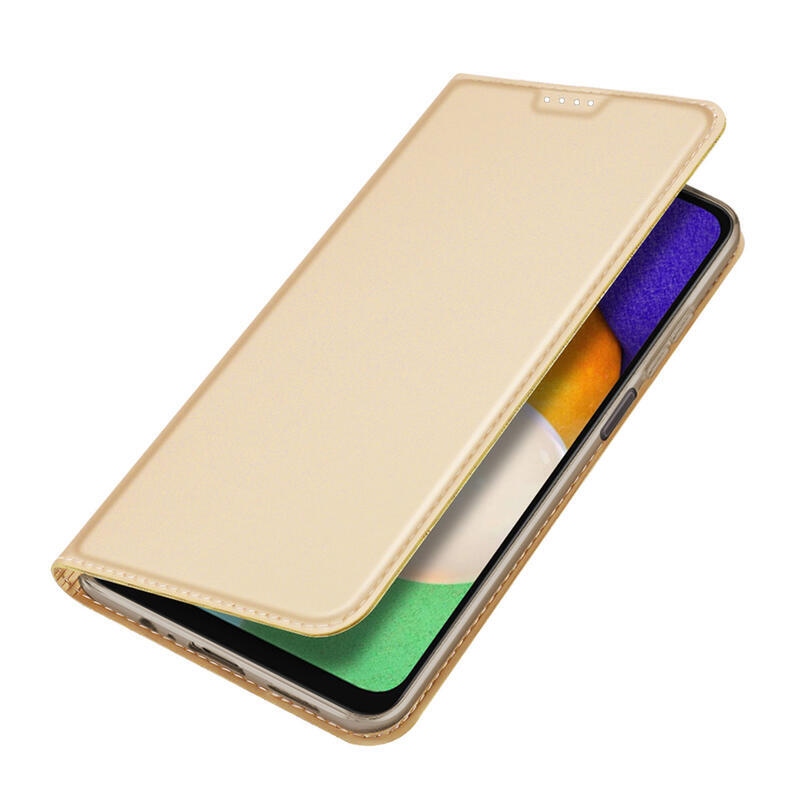 DUX stílusos tok Samsung Galaxy A14 4G/5G készülékhez - arany színben