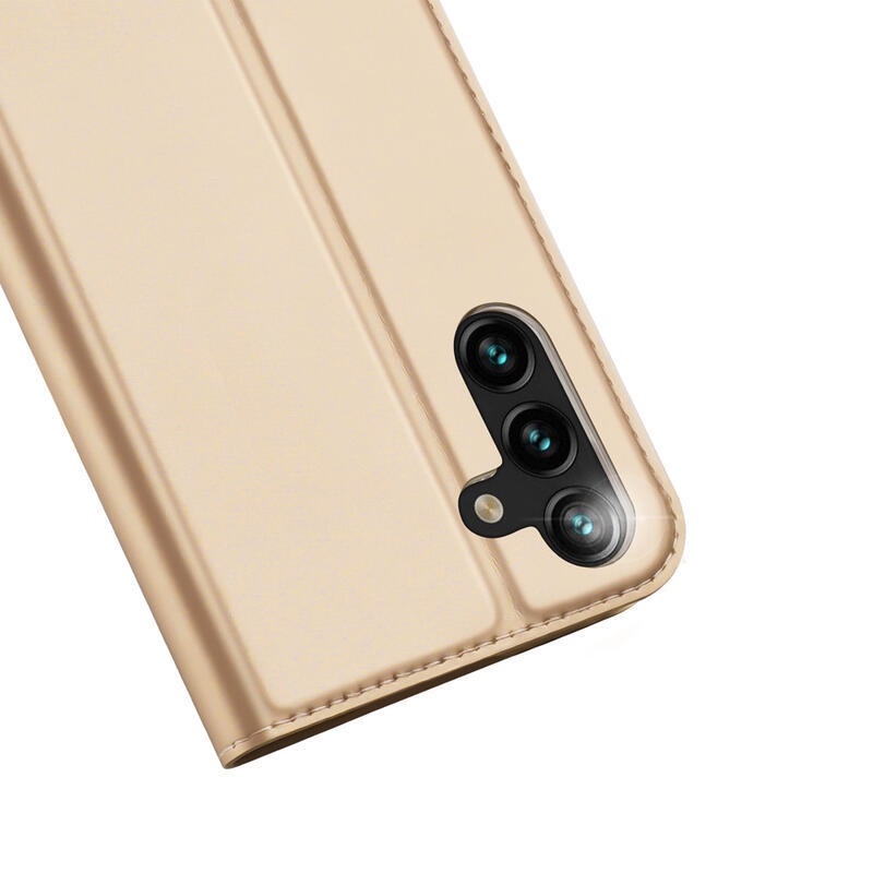 DUX stílusos tok Samsung Galaxy A14 4G/5G készülékhez - arany színben