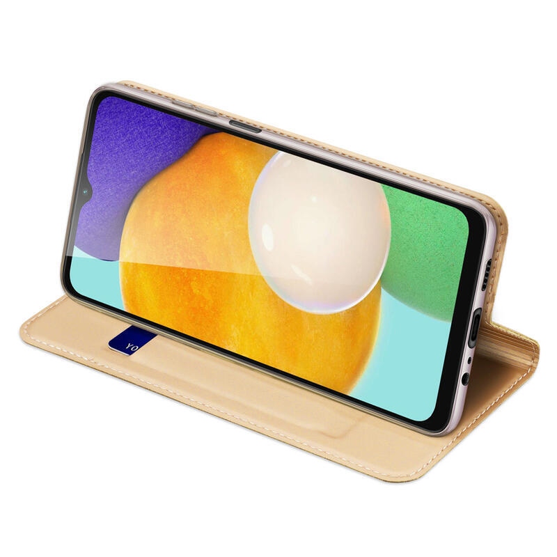 DUX stílusos tok Samsung Galaxy A14 4G/5G készülékhez - arany színben