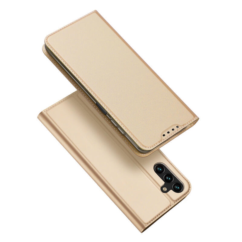 DUX stílusos tok Samsung Galaxy A14 4G/5G készülékhez - arany színben