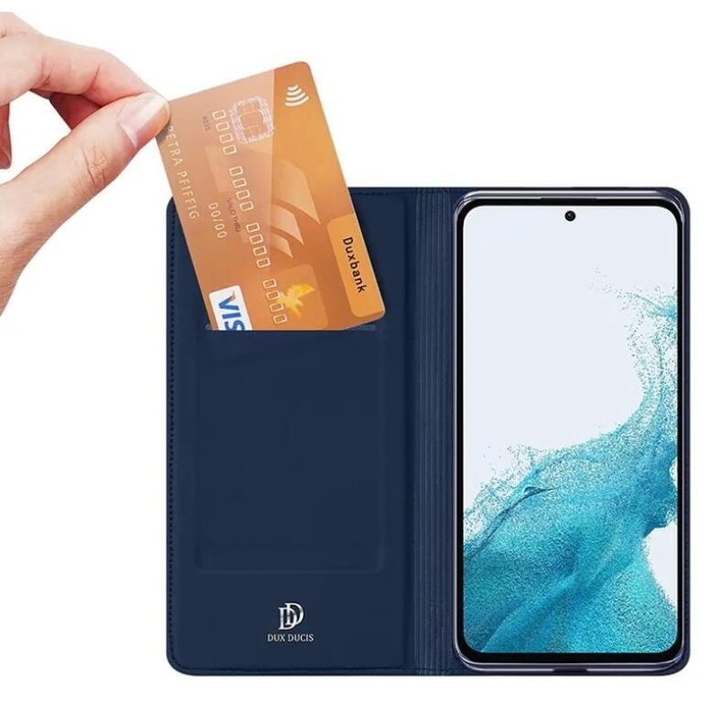 DUX stílusos tok Samsung Galaxy A54 5G - sötétkék