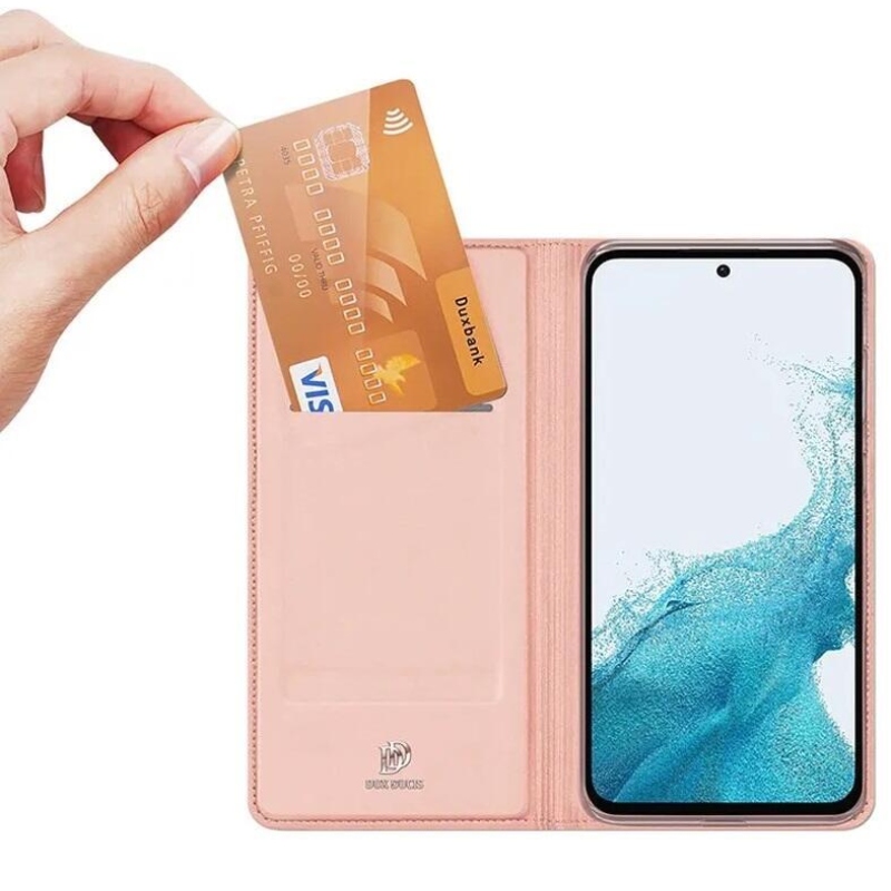 DUX elegáns tok Samsung Galaxy A54 5G készülékhez - rózsaarany színben