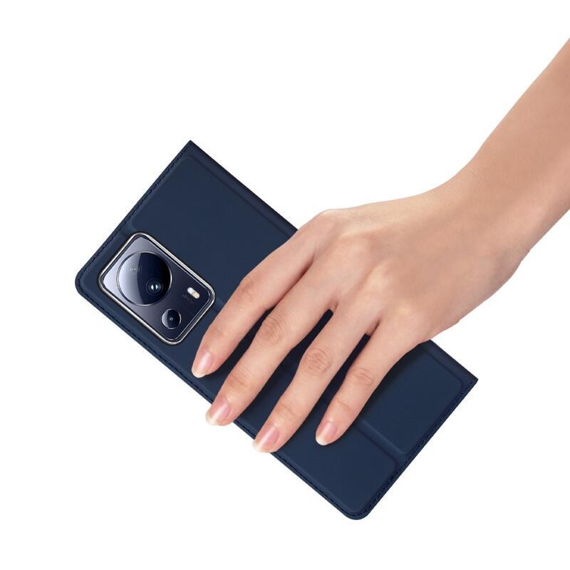 DUX stílusos tok Xiaomi 13 Lite-hoz - sötétkék