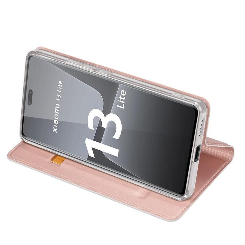 DUX stílusos tok Xiaomi 13 Lite-hoz - rózsaszín