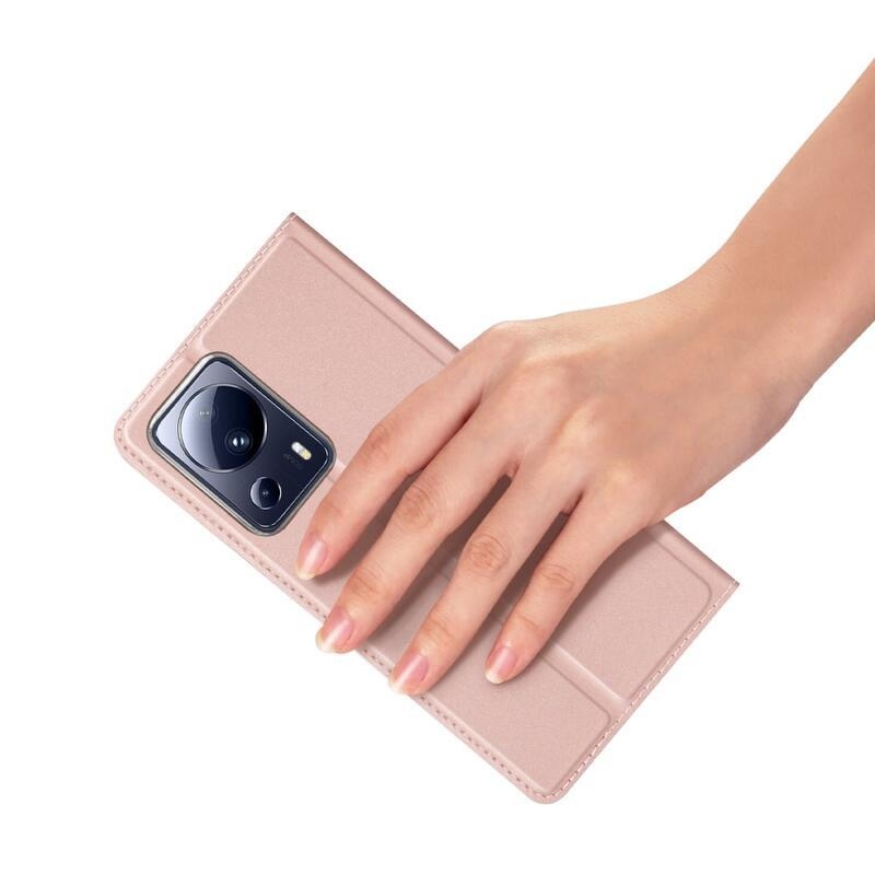 DUX stílusos tok Xiaomi 13 Lite-hoz - rózsaszín