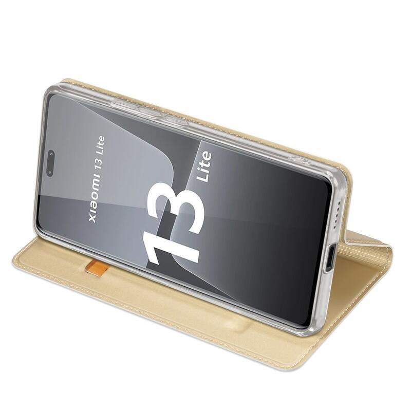 DUX stílusos tok Xiaomi 13 Lite-hoz - arany színben