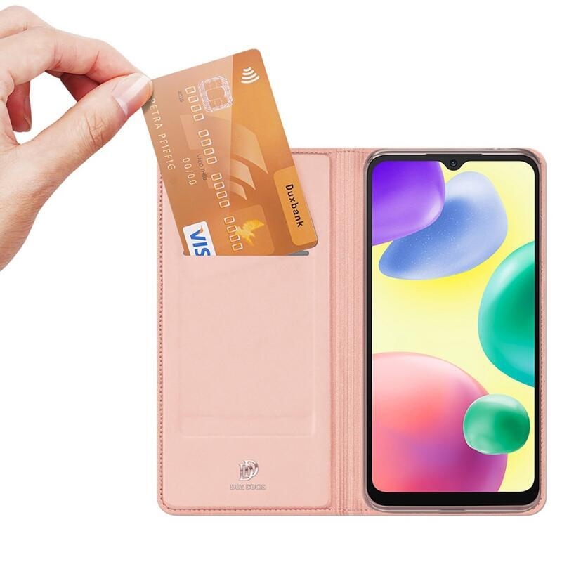 DUX stílusos tok Xiaomi Redmi 10A - rózsaarany