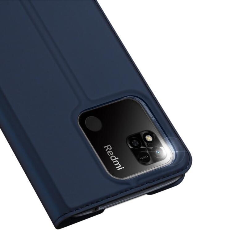DUX stílusos tok Xiaomi Redmi 10A - sötétkék