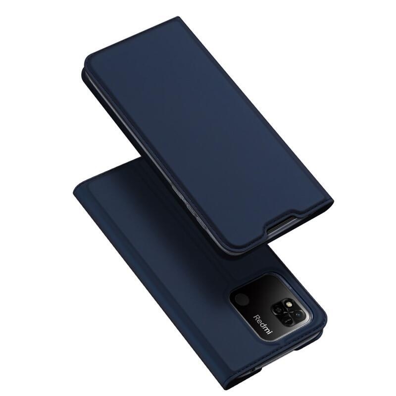 DUX stílusos tok Xiaomi Redmi 10A - sötétkék