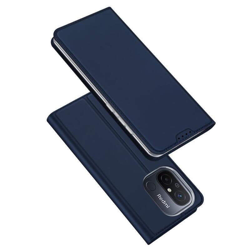 DUX stílusos tok Xiaomi Redmi 12C-hez - sötétkék