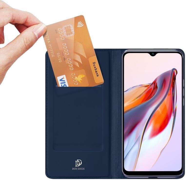 DUX stílusos tok Xiaomi Redmi 12C-hez - sötétkék