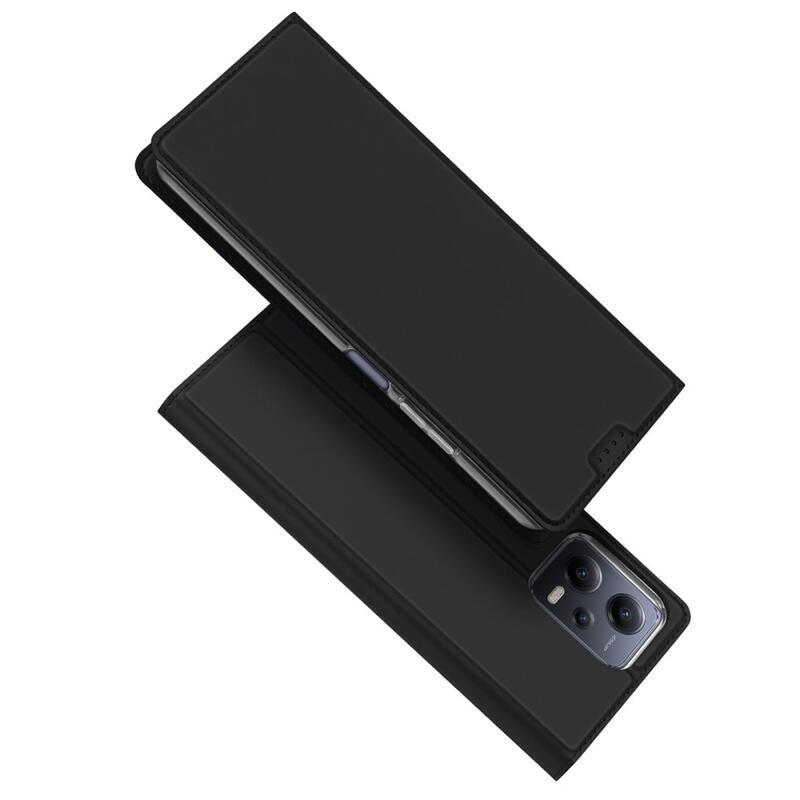 DUX stílusos tok Xiaomi Redmi Note 12 5G/Poco X5 5G - fekete színben