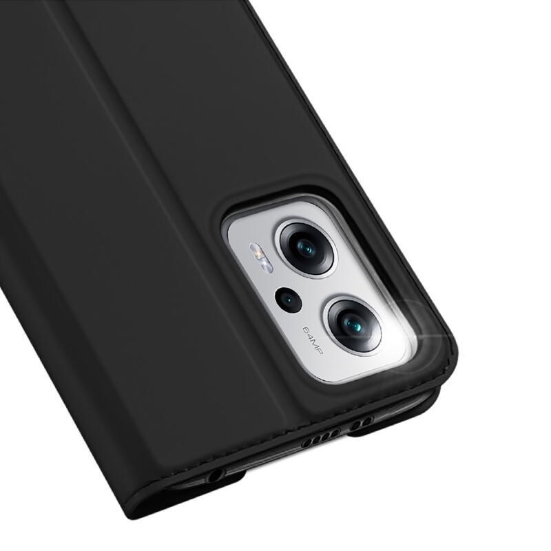 DUX stílusos PU bőr tok Xiaomi Poco X4 GT 5G - fekete