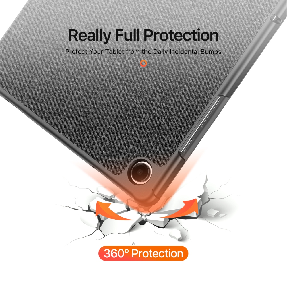 DUX táblagép tok Samsung Galaxy Tab A11+/Tab A9+ - fekete