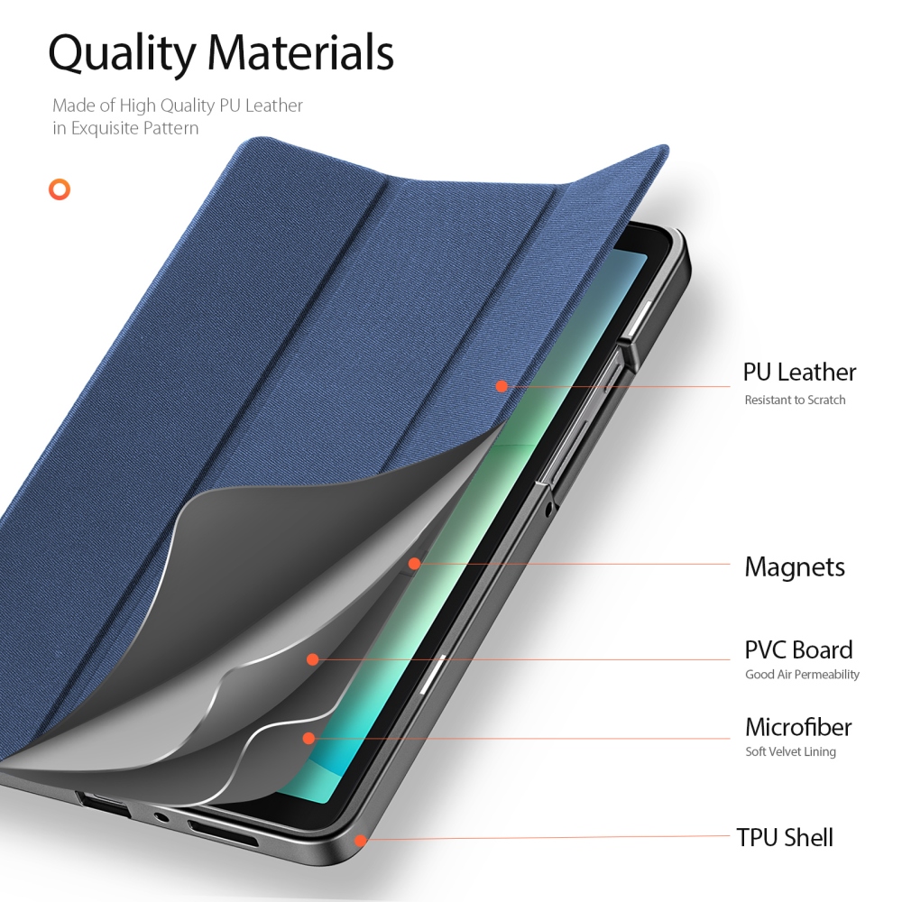 DUX táblagép tok Samsung Galaxy Tab A11/Tab A9 - kék