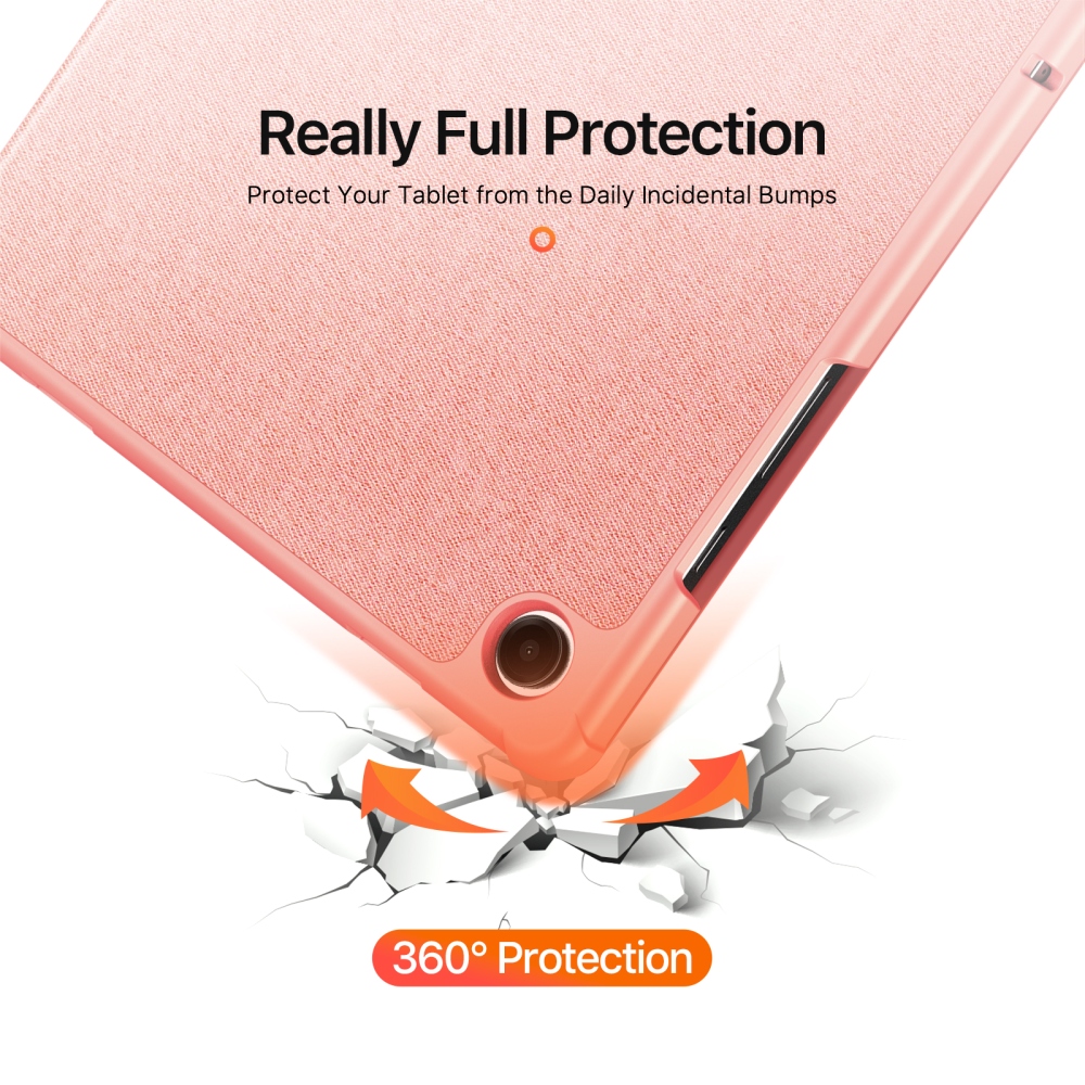 DUX tablet tok Samsung Galaxy Tab A11+/Tab A9+ - rózsaszínű
