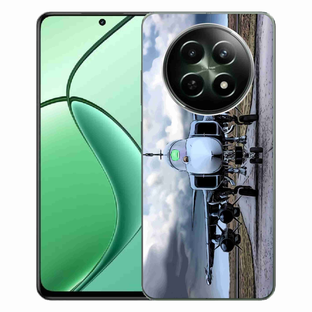 Gél borítás mmCase a Realme 12 5G/12x 5G - katonai repülőgépekhez