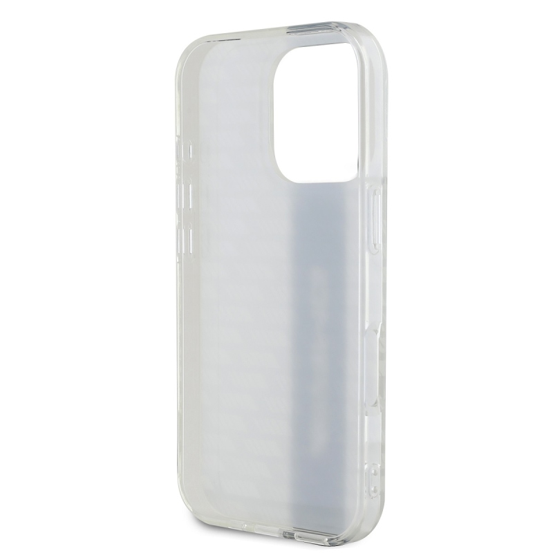 AMG szénszálas mintás hátlap iPhone 16 Pro fehérhez