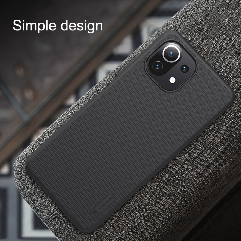 Nillkin Super Frosted Back Cover for Xiaomi Mi 11 Lite 4G/5G/5G/5G NE Fekete