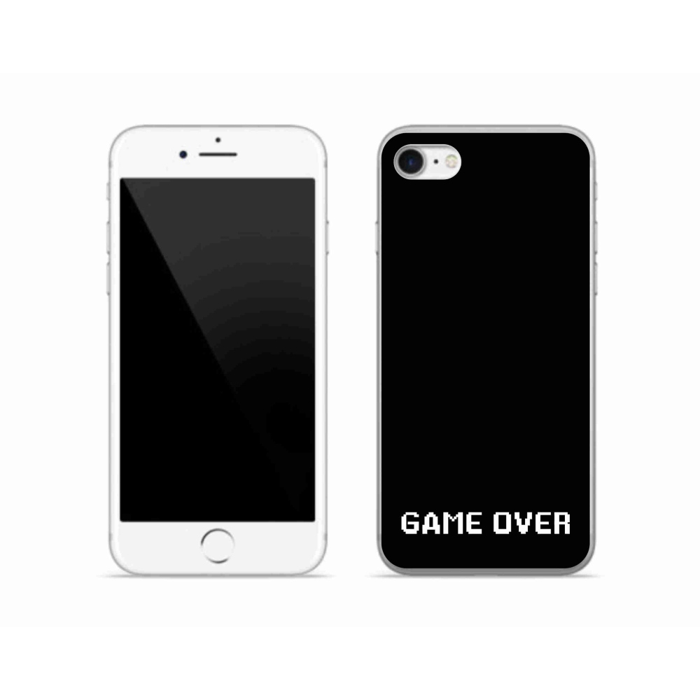 Zselés borítás mmCase iPhone SE (2020) - játék fekete háttéren