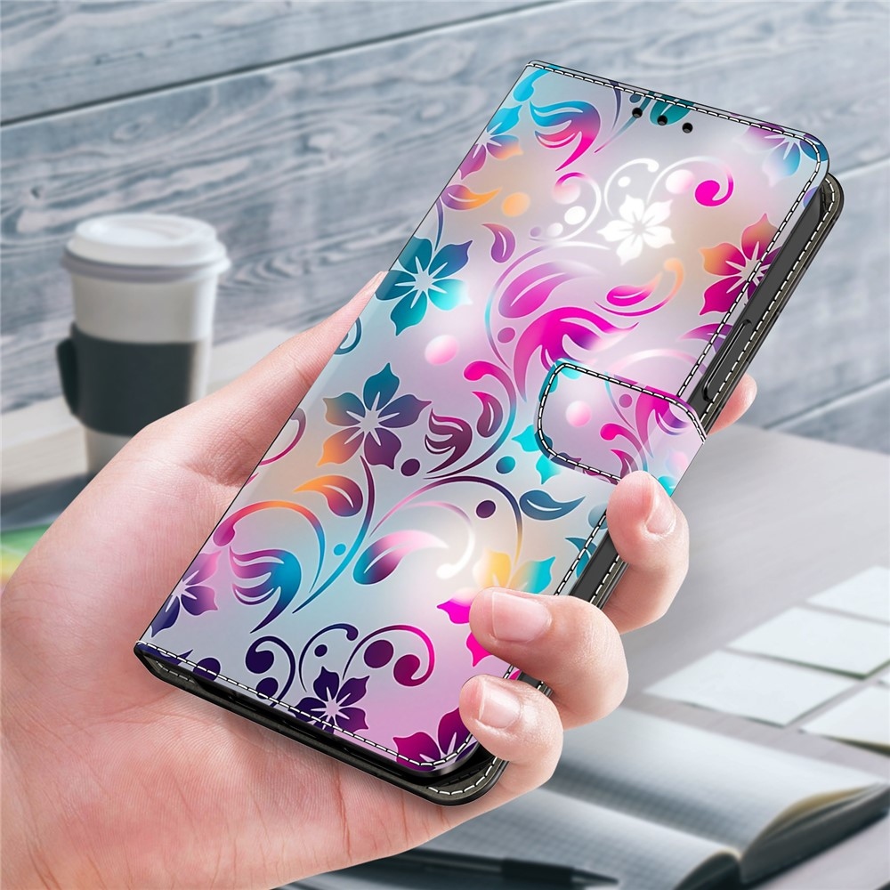 Határozottan könyves tok Samsung Galaxy A17 5G/A26 5G - színes virágok