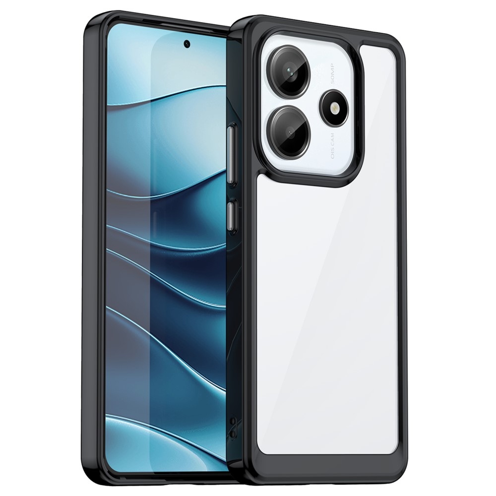 Gél tok rögzített hátlappal a Xiaomi Redmi Note 14 5G-re - fekete