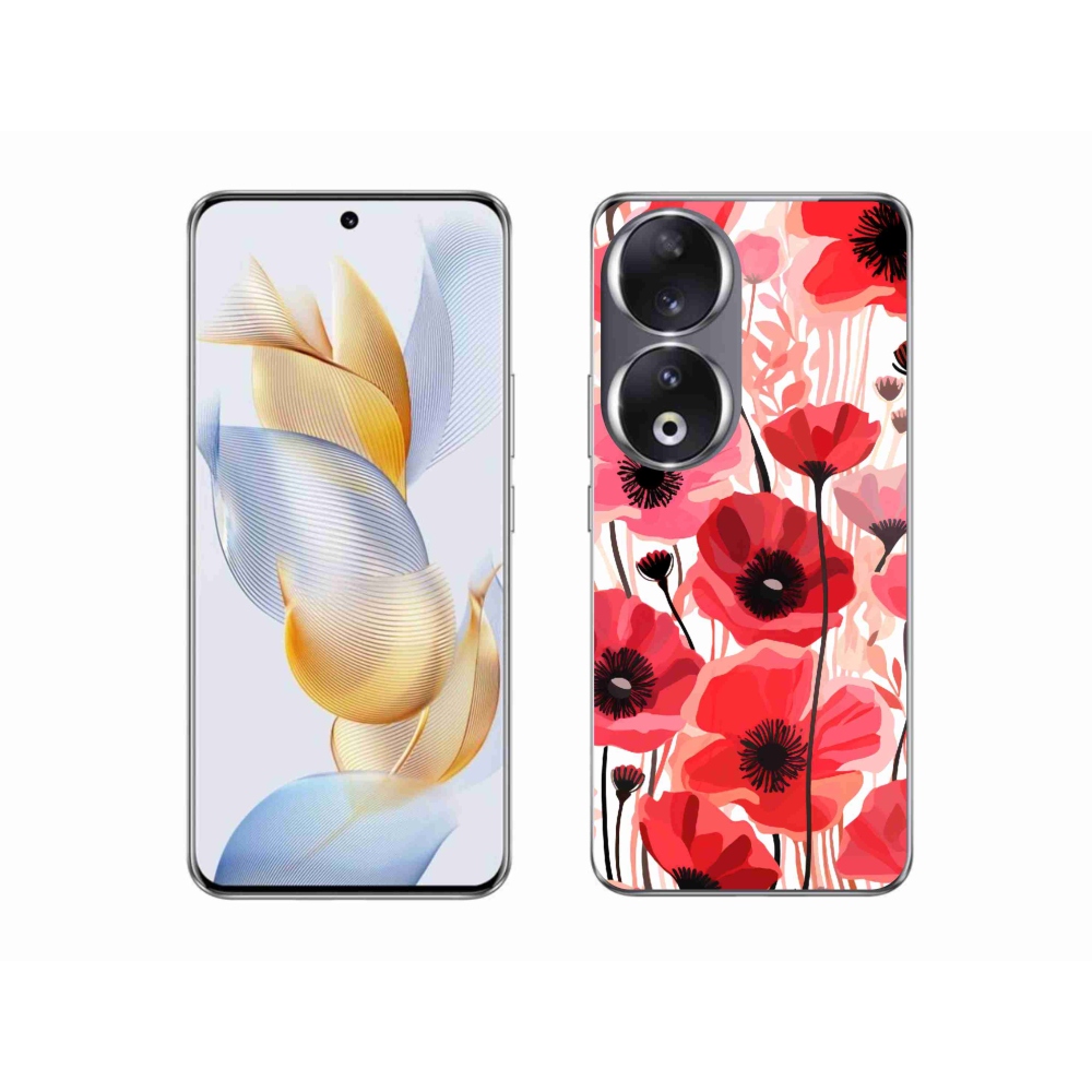 Zselés borító mmCase a Honor 90-hez - mákos 1
