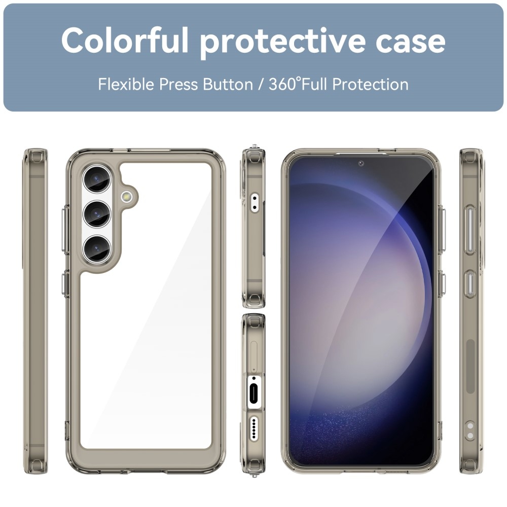 Gél tok fix hátlappal Samsung Galaxy S24+/S25+ készülékhez - szürke