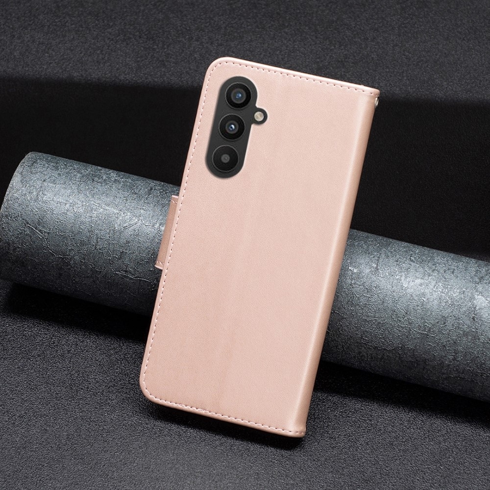 Pillangó könyv tok Samsung Galaxy A25 5G-hez - rózsaarany