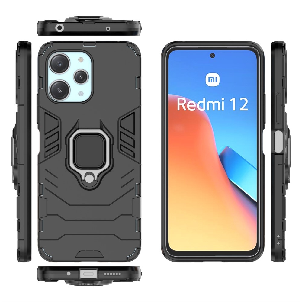 Guardy tartós borító a Xiaomi Redmi 12 4G/5G készülékhez - fekete
