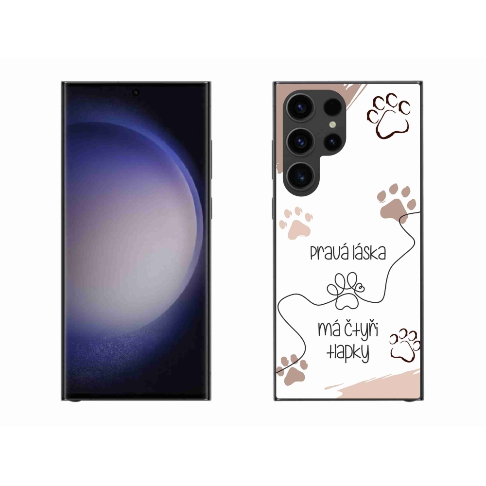 Gél borítás mmCase Samsung Galaxy S23 Ultra 5G - kutya motívum 1 fehér háttér