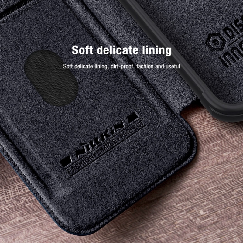 Nillkin Qin Book PRO tok a Samsung Galaxy A55 5G fekete tokhoz