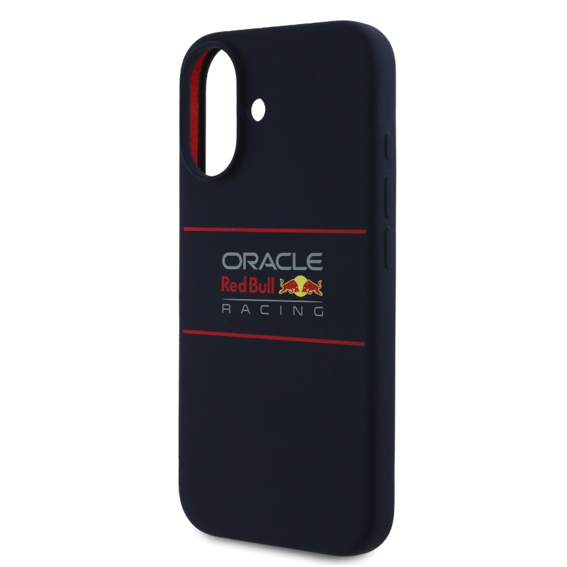 Red Bull szilikon vízszintes logóval ellátott MagSafe hátlap iPhone 16 Plus-hoz Navy