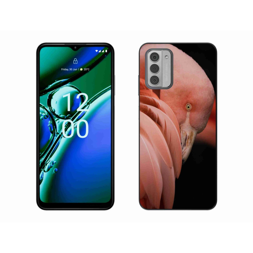 Zselés tok mmCase a Nokia G42 készülékhez - flamingó 3