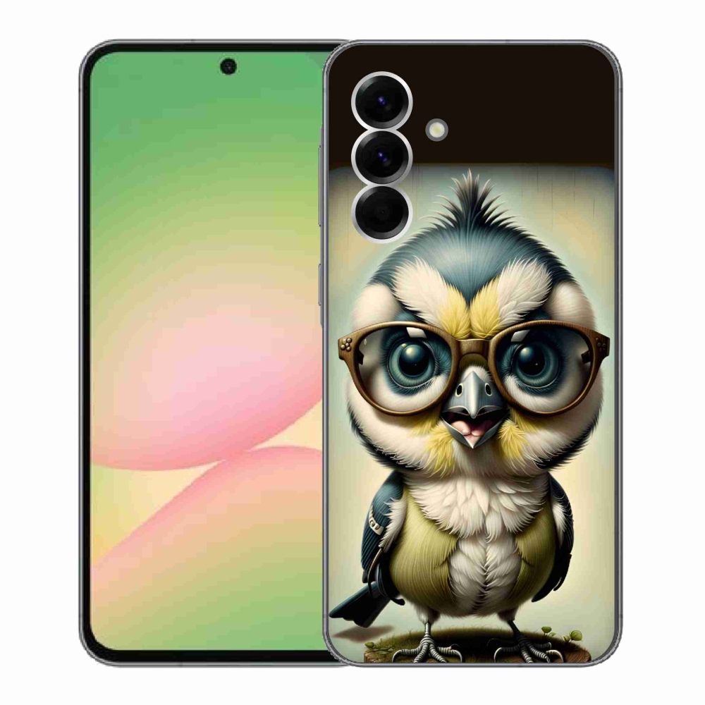 Zselés borítás mmCase Samsung Galaxy A56 5G - kölyök szemüveggel