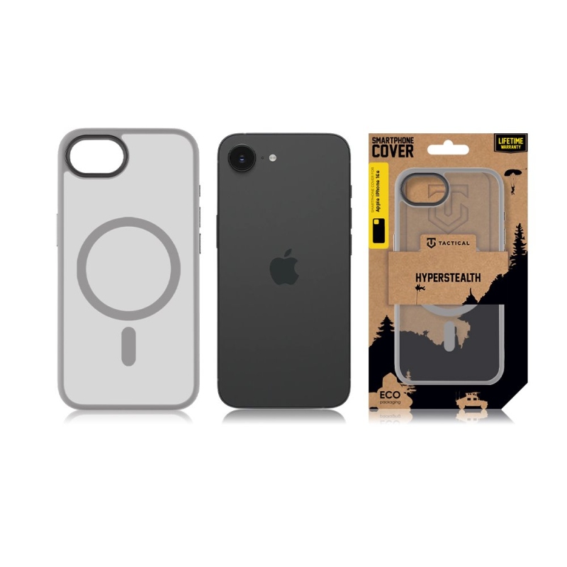 Taktikai MagForce Hyperstealth borító iPhone 16e készülékhez Világosszürke