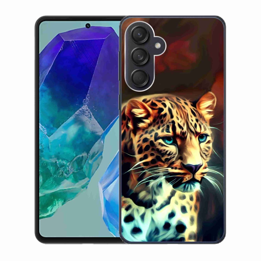 Zselés borítás mmCase Samsung Galaxy M55 5G - leopárd
