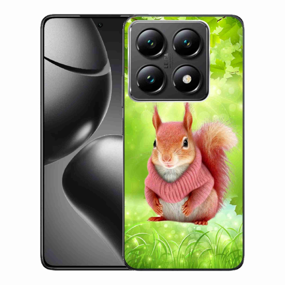 Gél borítás mmCase a Xiaomi 14T Pro számára - mókus pulóverben