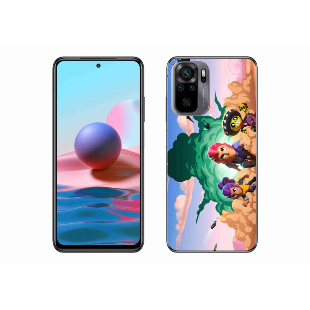 Gél borítás mmCase a Xiaomi Poco M5s készülékhez - verekedős csillagok