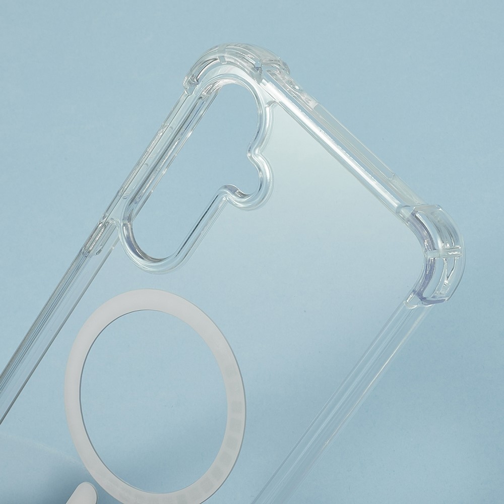 Átlátszó zselés tok MagSafe-val Samsung Galaxy A17 5G készülékhez, megerősített sarkokkal