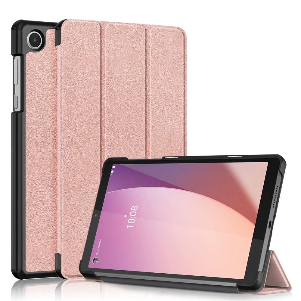 Állványra záródó tok Lenovo Tab M8 4. generációs (2024) - rózsaarany