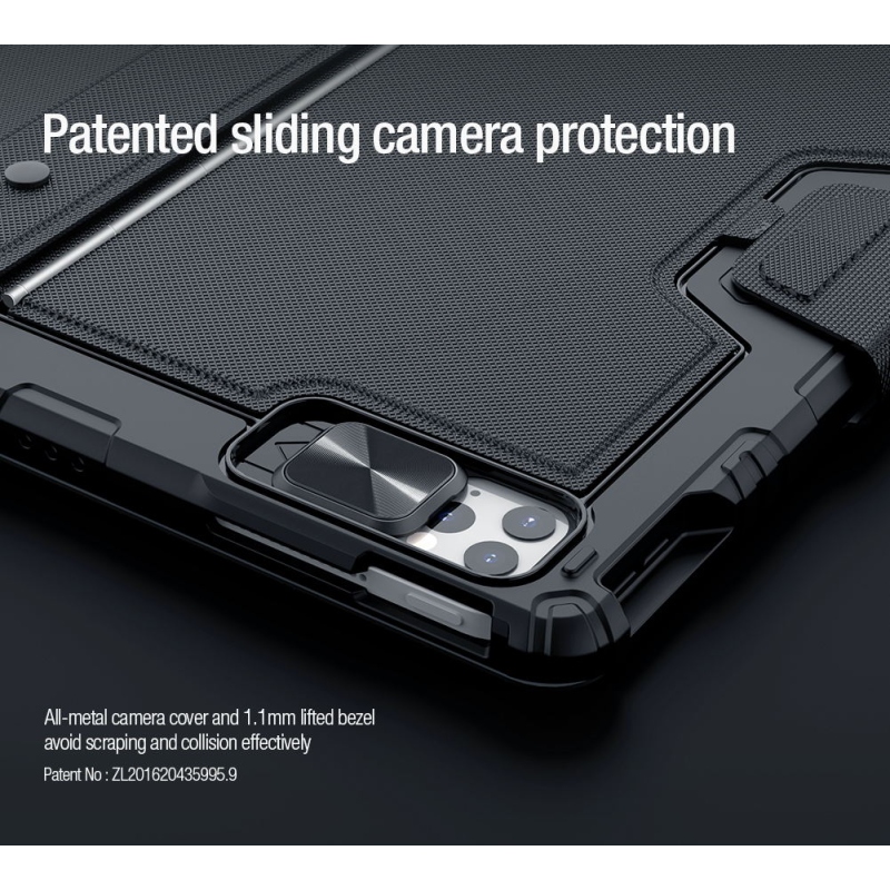 Nillkin Bumper Combo billentyűzet tok (háttérvilágításos verzió) iPad 12.9 Pro 2020/2021/2022 Fekete 12.9 Pro 2020/2021/2022 Fekete